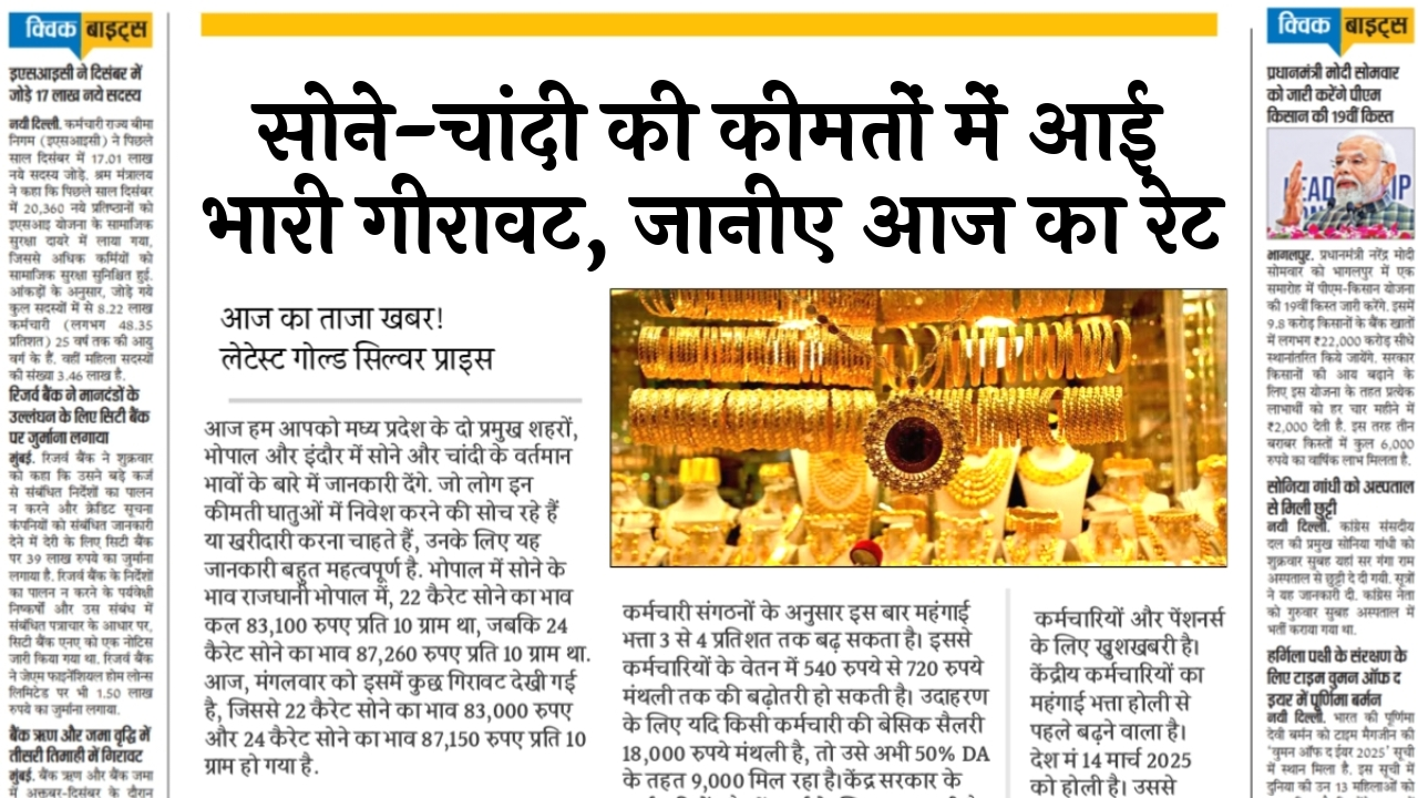 Gold Price Drop: सोने-चांदी की कीमतों में आई भारी गिरावट, जानिए आज का रेट
