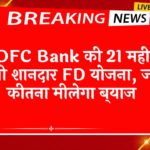 Small Bank FD Scheme: HDFC बैंक की 21 महीनों वाली शानदार FD स्कीम, जानें कितना मिलेगा ब्याज